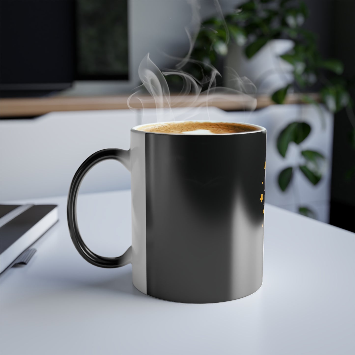 Star Visions Black Morphing Coffee Mug