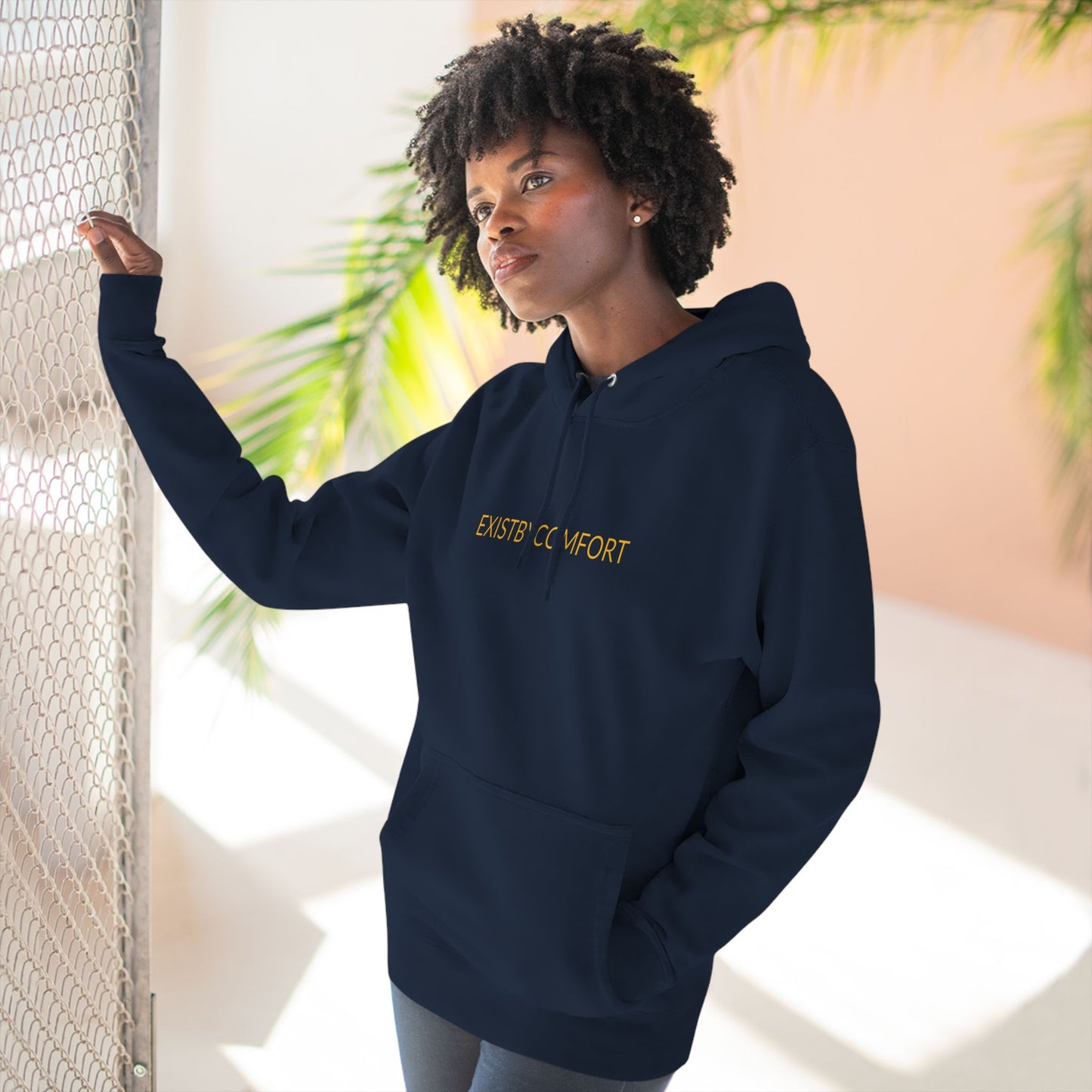 EXISTBYCOMFORT Simple Fleece Hoodie