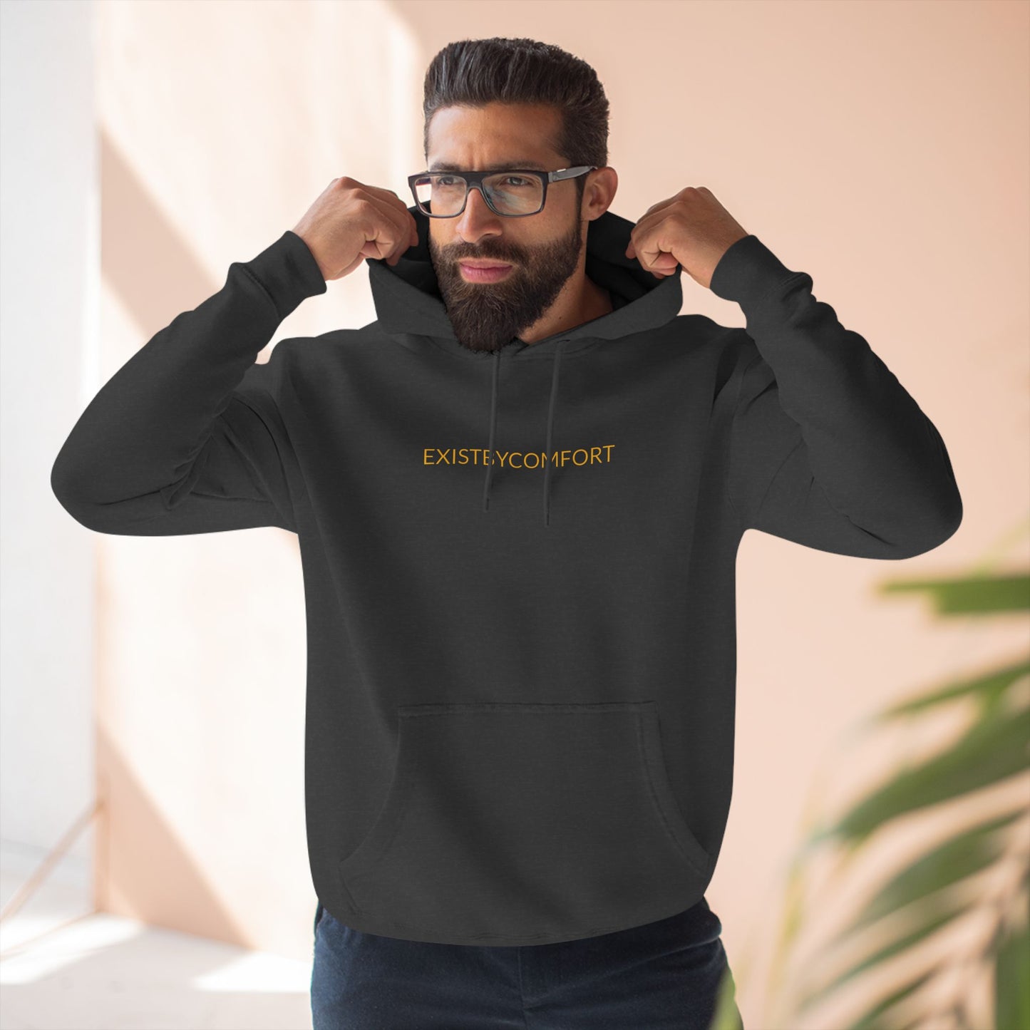 EXISTBYCOMFORT Simple Fleece Hoodie